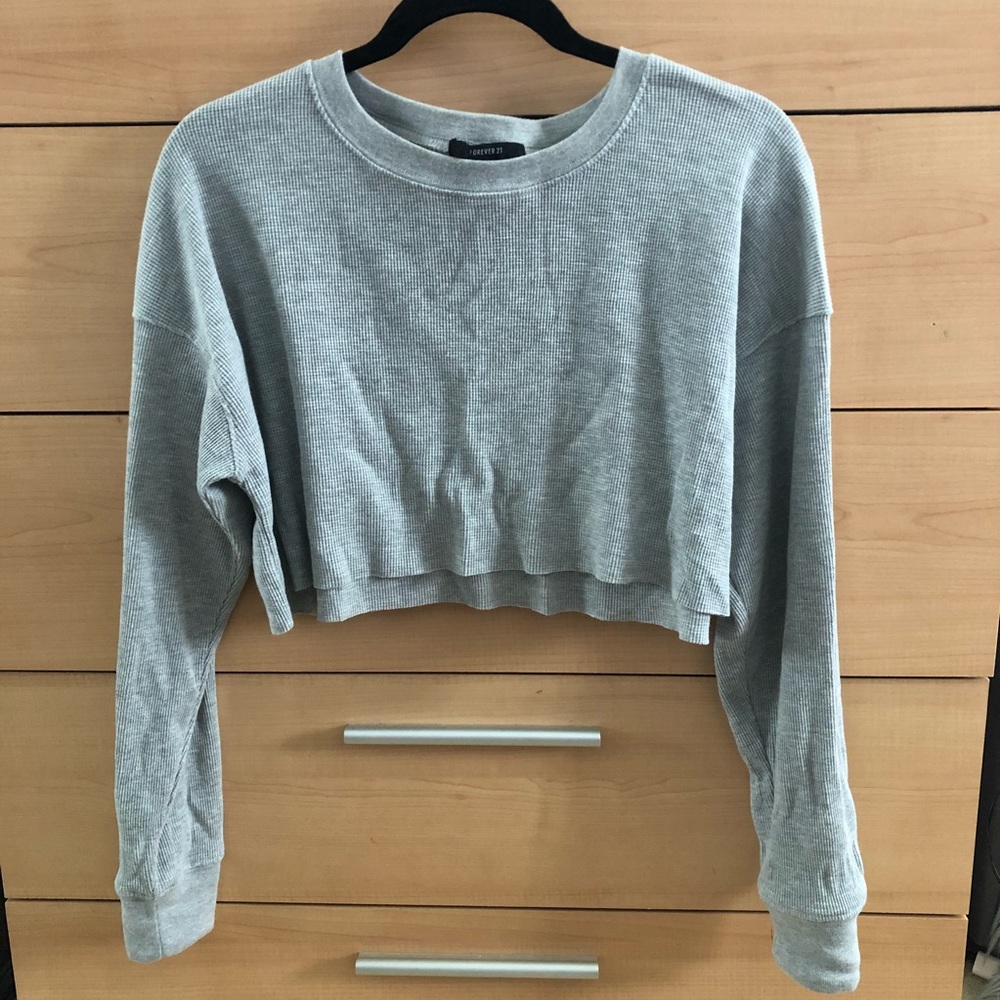 Forever 21 long sleeve crop top